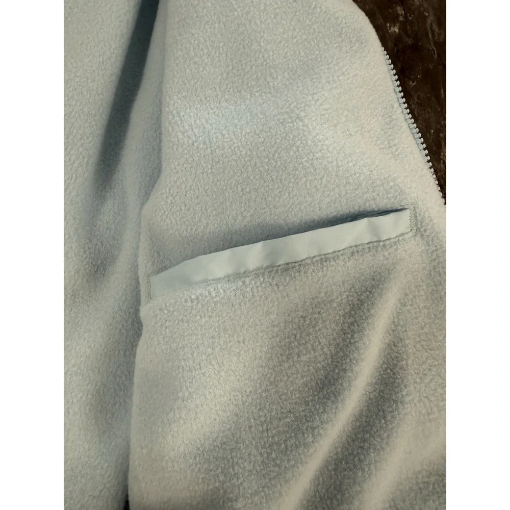 VTG Gap Womens Down Fill Puffer Coat Fleece Lined Lt Blue Sz‎ S